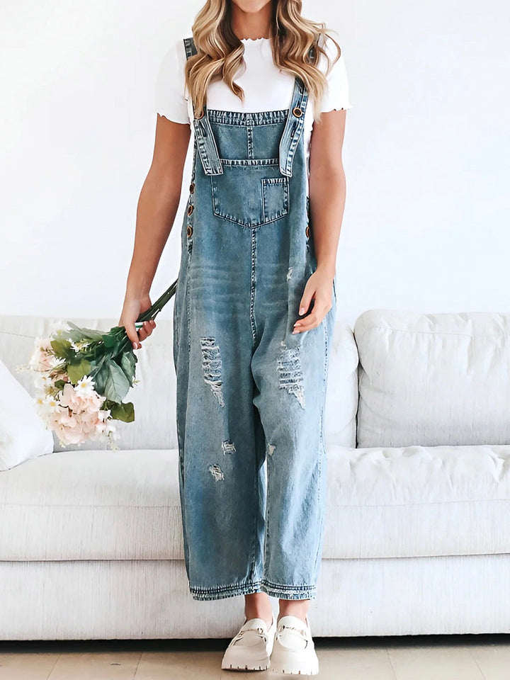 CATALINA – VINTAGE WASHED DENIM OVERALLS