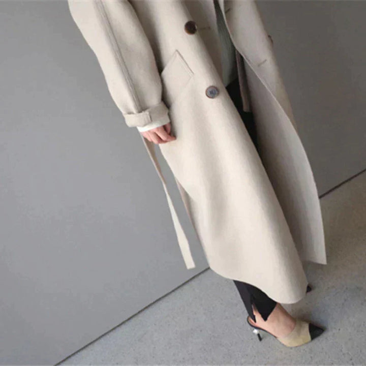 Sarah - Longline Wool Coat