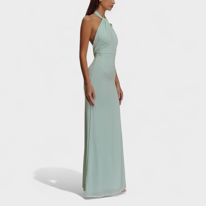 Riva - Sleek Halter Maxi Dress