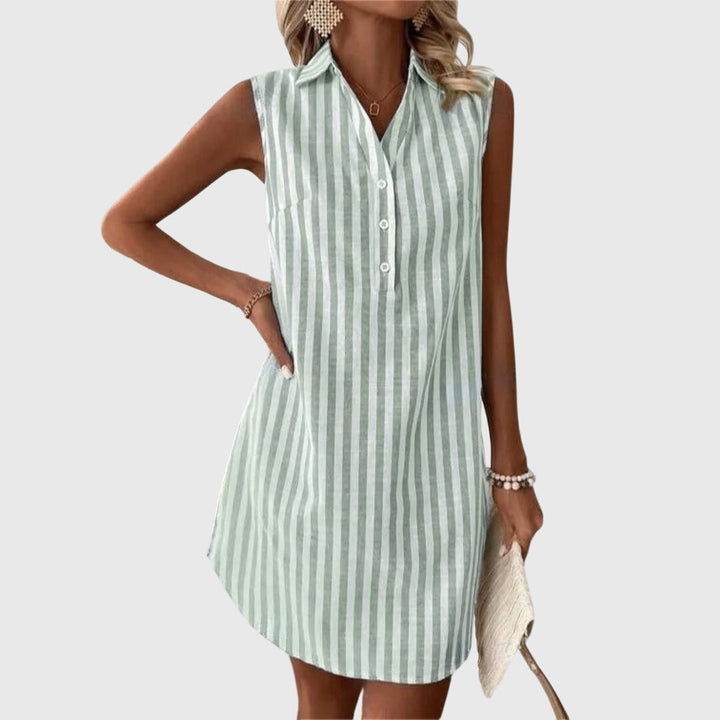 MARIGOLD – STRIPED SHIRT DRESS FOR EASY SUMMER STYLE