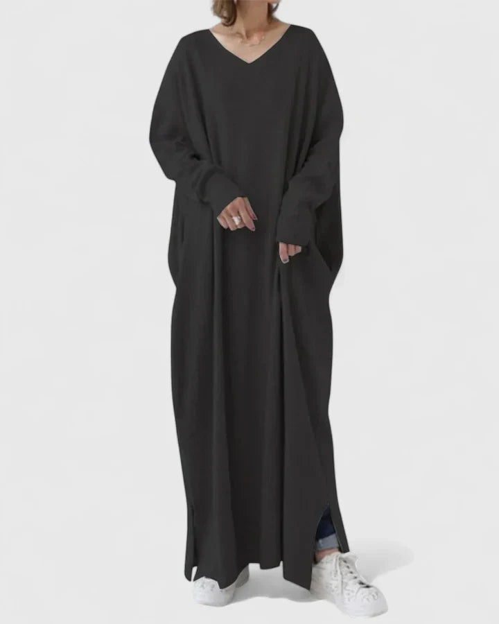 ARACELI – COMFORTABLE V-NECK DRESS