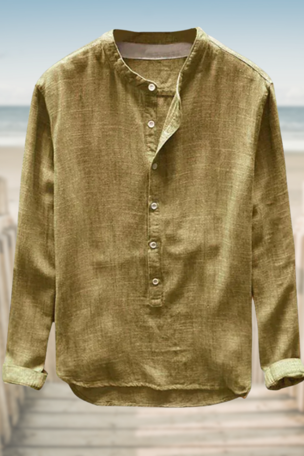 GRAYSON – CASUAL LINEN TOP