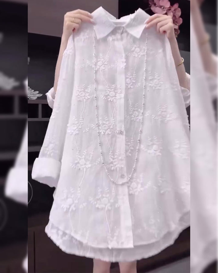 THERYSSAE – SHIRT WITH DROPPED SHOULDERS