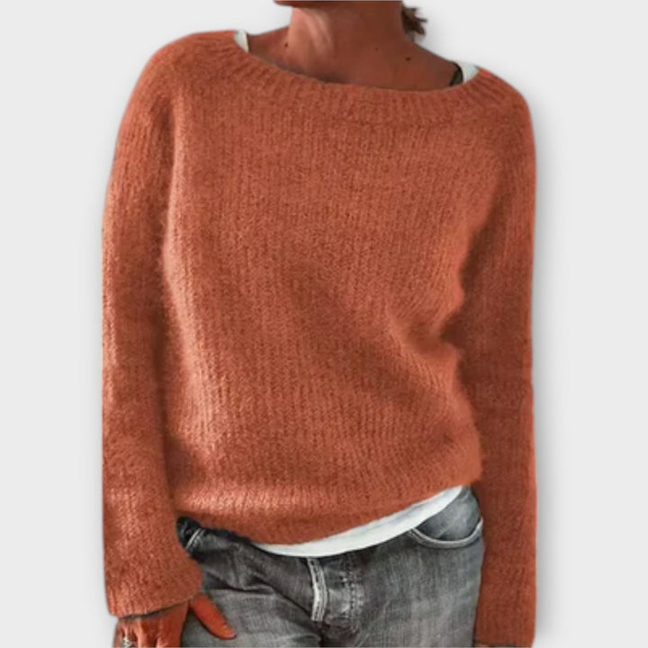 ENZO – SOLID COLOR KNIT SWEATER