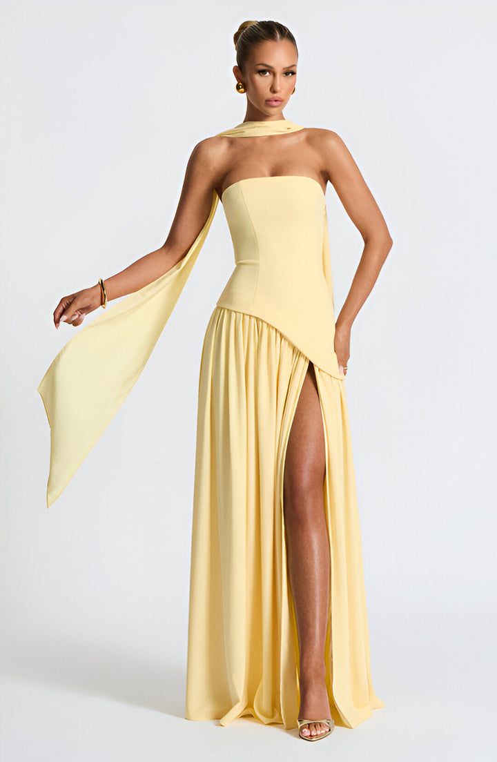AURORA – RADIANT STRAPLESS EVENING GOWN