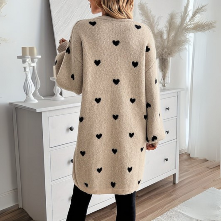 JULIA – CARDIGAN WITH HEART PATTERN