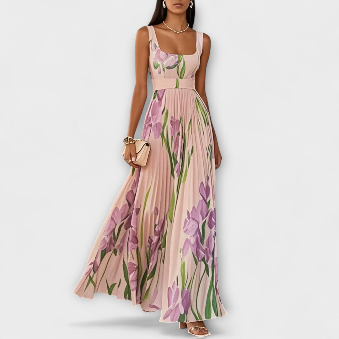 AYETHERA – EMPIRE-WAIST PLEATED MAXI DRESS