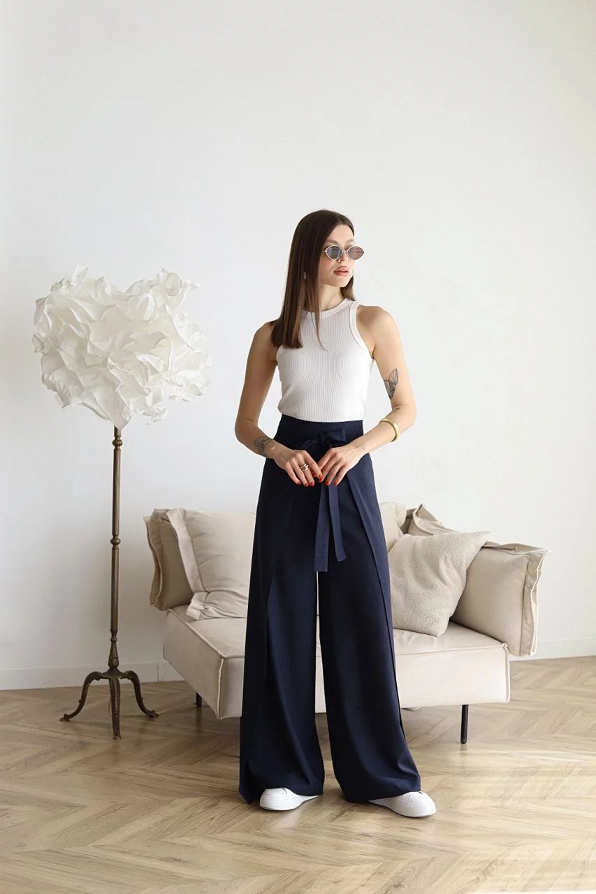 Maelis - Wide Linen Trousers