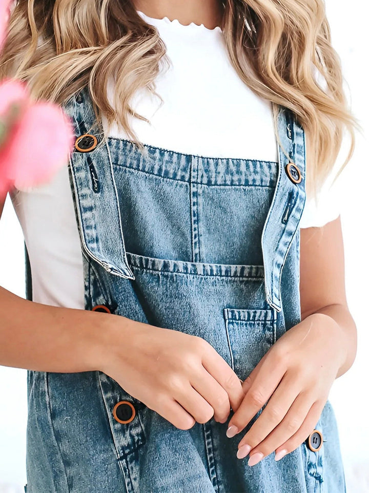 CATALINA – VINTAGE WASHED DENIM OVERALLS