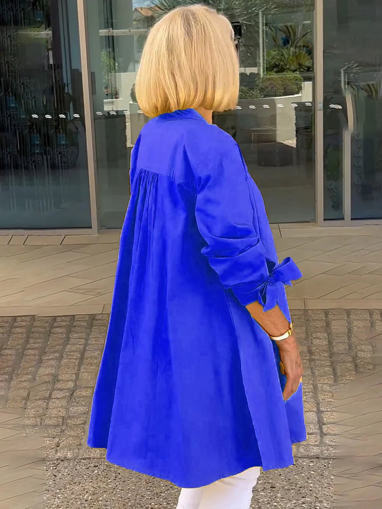 BELLAMY – GATHERED BACK COTTON SHIRT JACKET