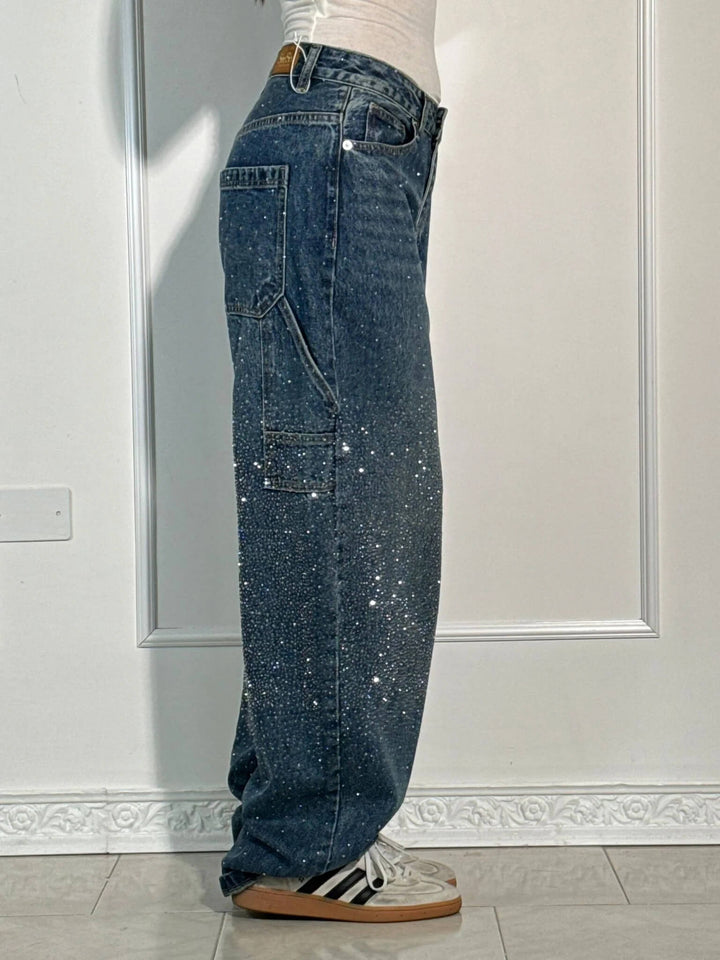 Victoria | High-Waist Glitter Jeans