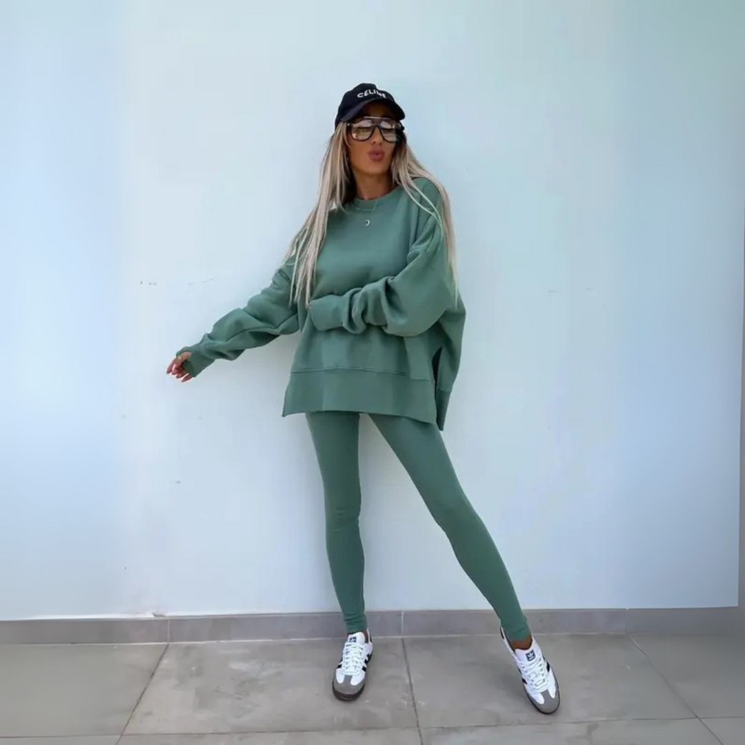 ELVYNESSA – CASUAL LONG SLEEVE SWEATSHIRT AND PANTS SET
