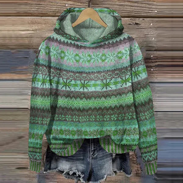 AURETHIA – ETHNIC HOODED SWEATER
