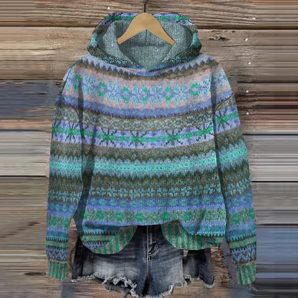 AURETHIA – ETHNIC HOODED SWEATER