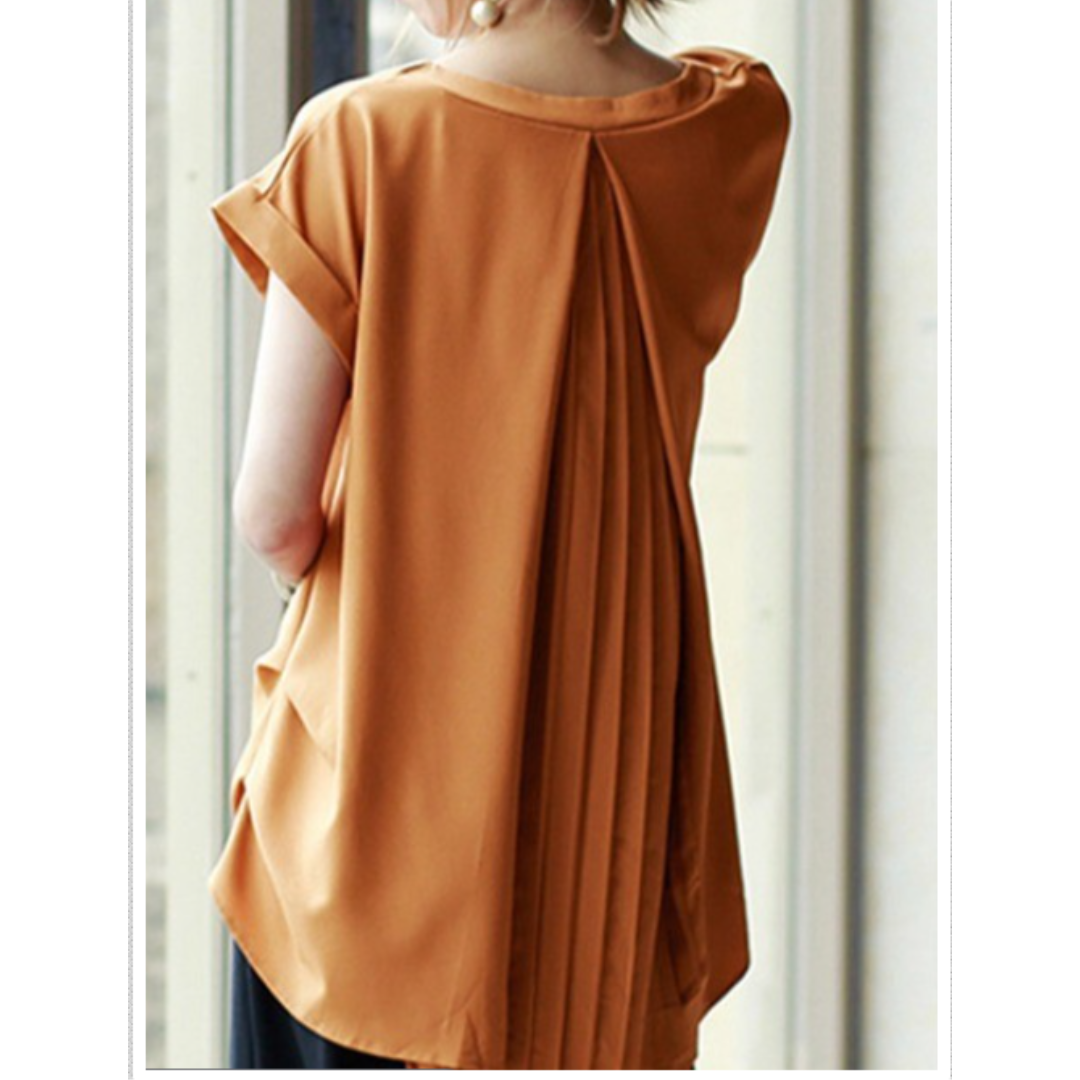 ESTRID - STYLISH SHORT SLEEVE PATCHWORK T-SHIRT