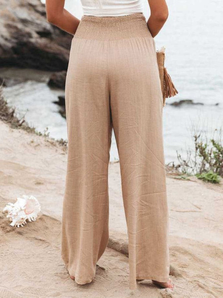 ZAFRINAE – REMI WIDE-LEG LINEN TROUSERS