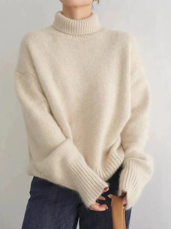 CYRENTH – HIGH NECK CASHMERE SWEATER