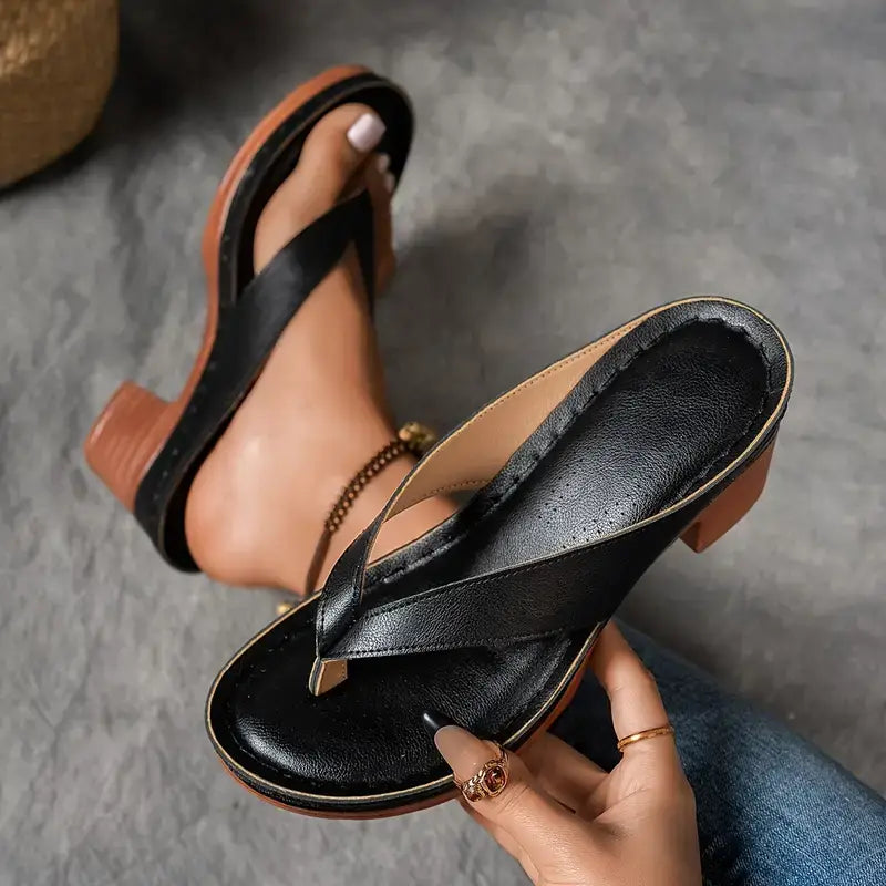 SERENELLE – ULTRA COMFORTABLE SANDALS WITH A CHUNKY HEEL