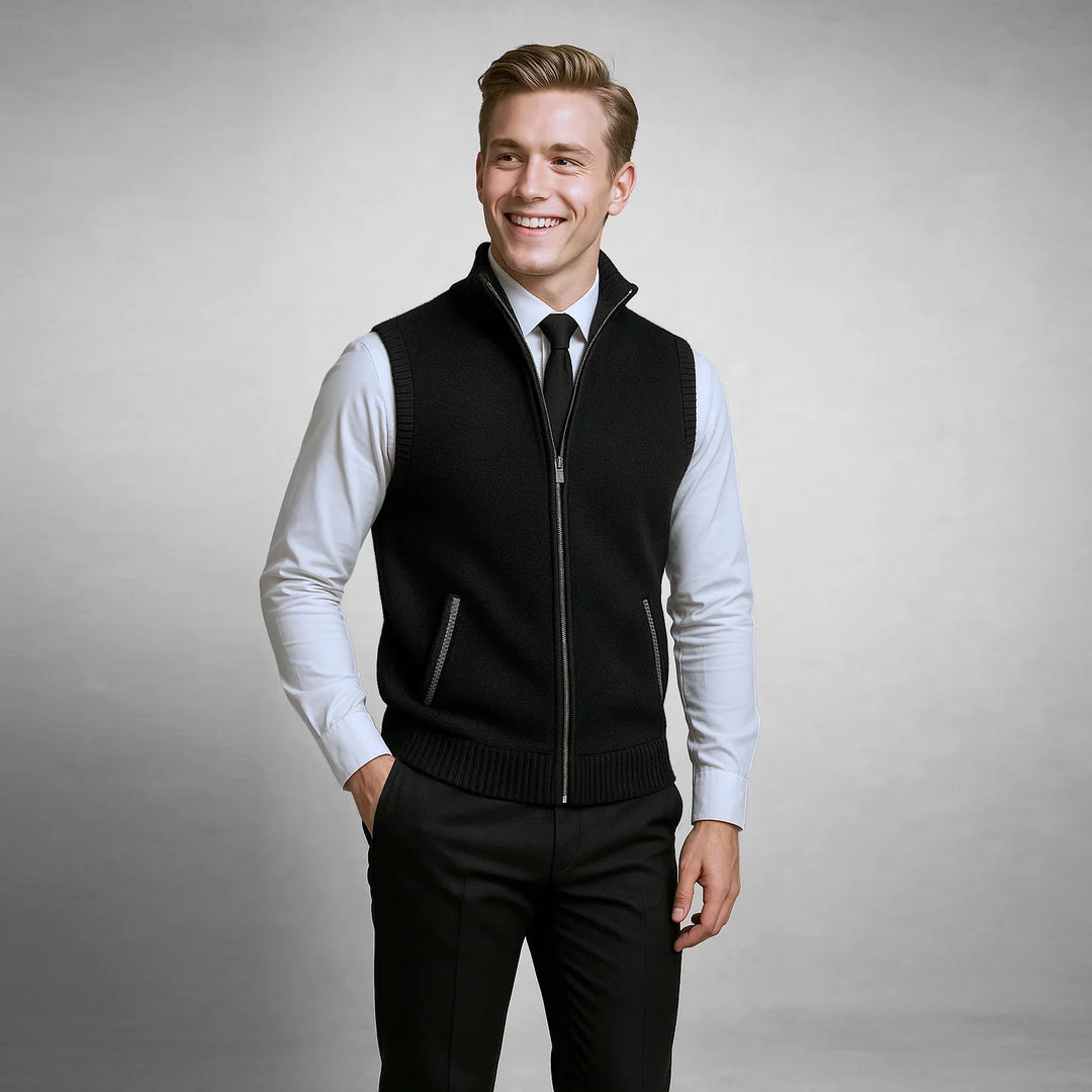 WILLIAM – HARRISON FULL-ZIP SWEATER VEST