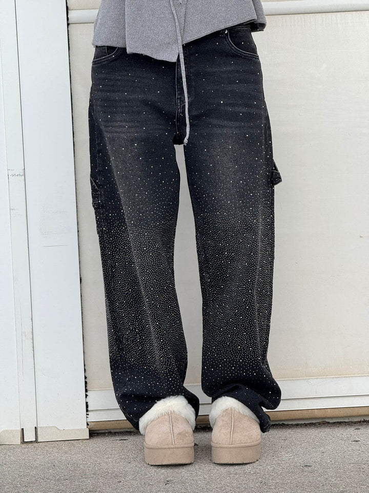 Victoria | High-Waist Glitter Jeans