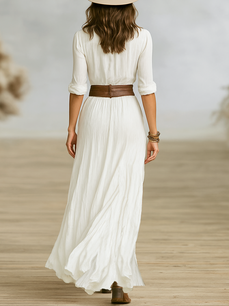 COLEEN – CHIC MAXI DRESS WITH TAILORED ELEGANCE