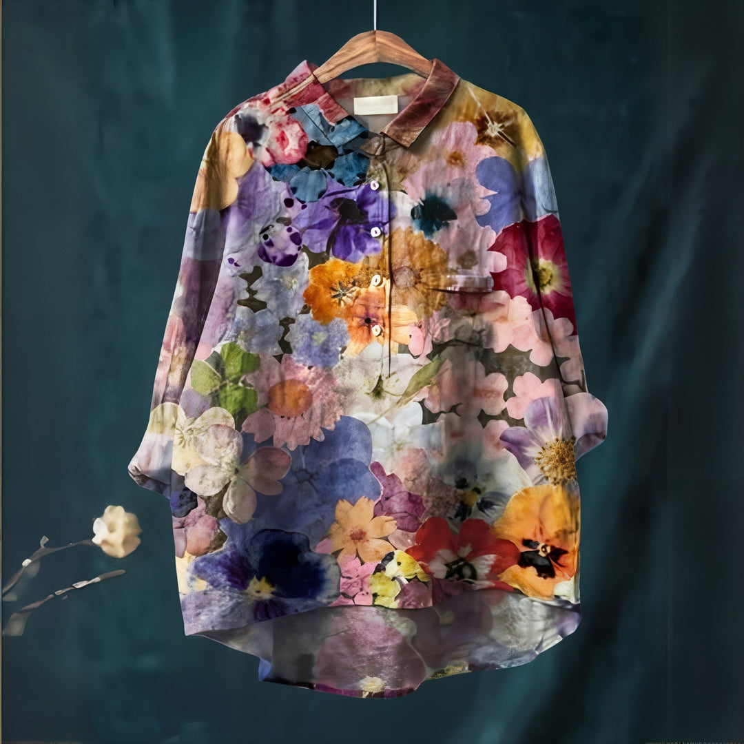 Fiona | Blouse with Romantic Floral Print