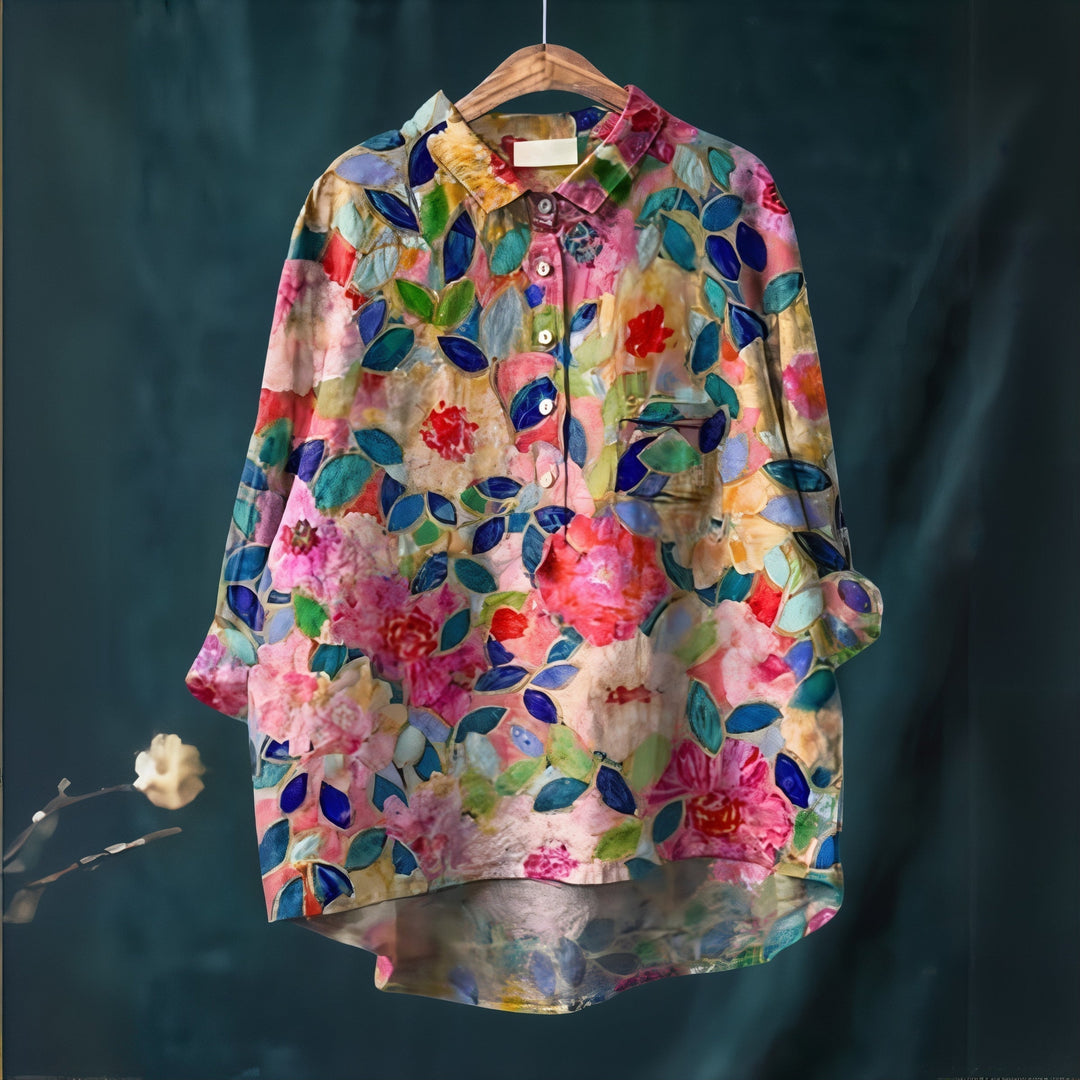 Fiona | Blouse with Romantic Floral Print