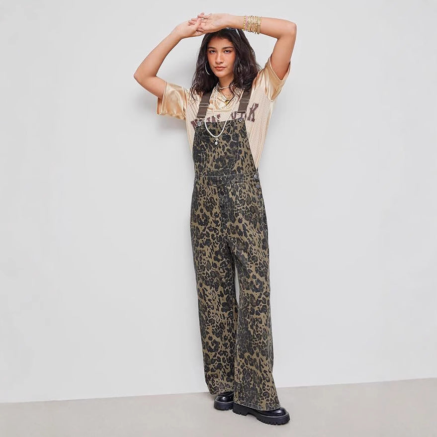 NYELISSE – RETRO STATEMENT WIDE-LEG LEOPARD JUMPSUIT