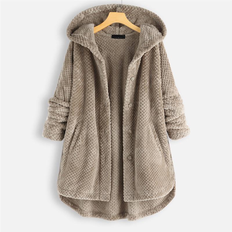 SYLONDRA – WINTER HOODED DOUBLE-FACED FLEECE COAT