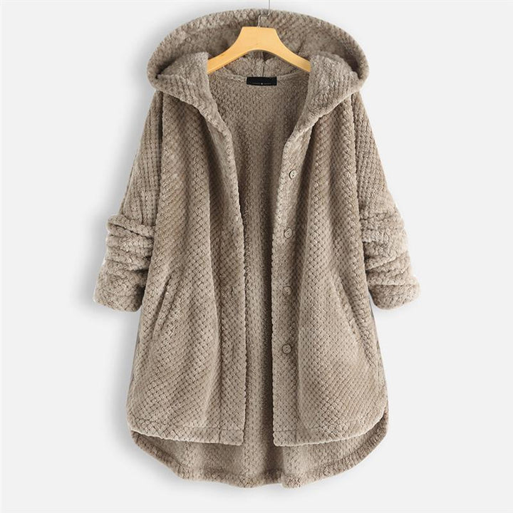 SYLONDRA – WINTER HOODED DOUBLE-FACED FLEECE COAT