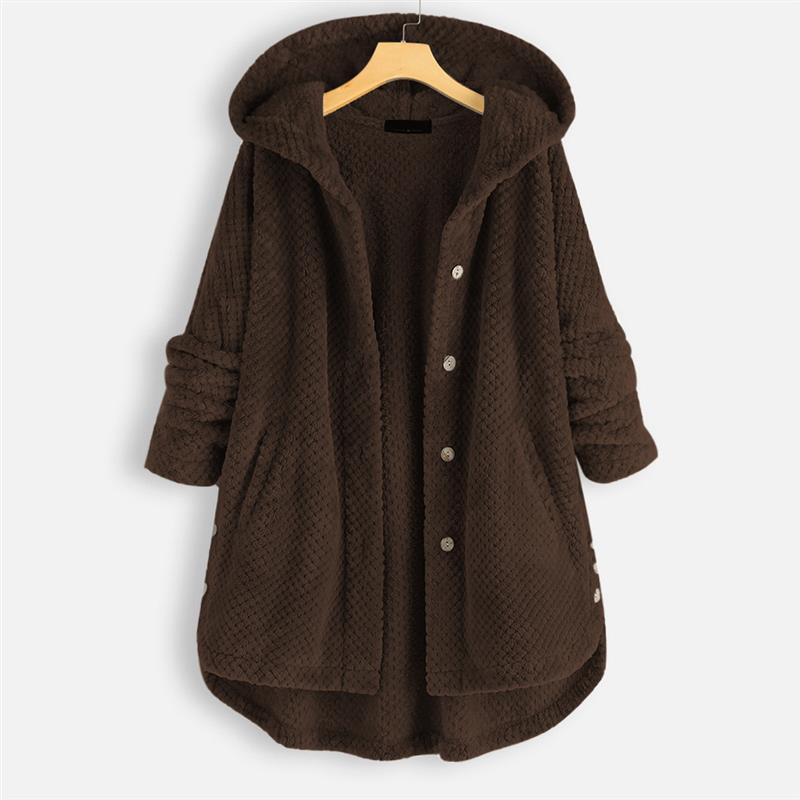 SYLONDRA – WINTER HOODED DOUBLE-FACED FLEECE COAT