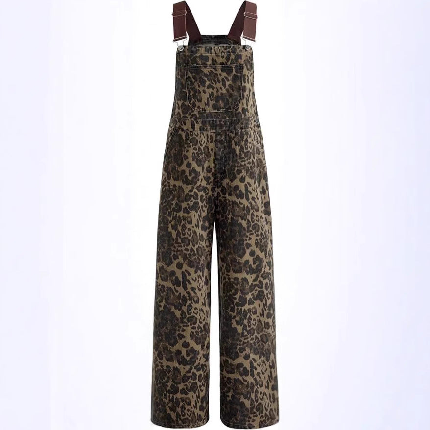 NYELISSE – RETRO STATEMENT WIDE-LEG LEOPARD JUMPSUIT