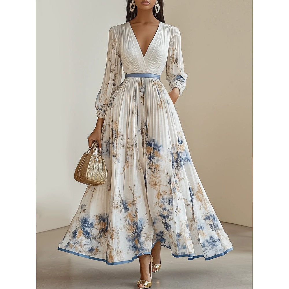 Charmaine - Elegant Pleated Dress