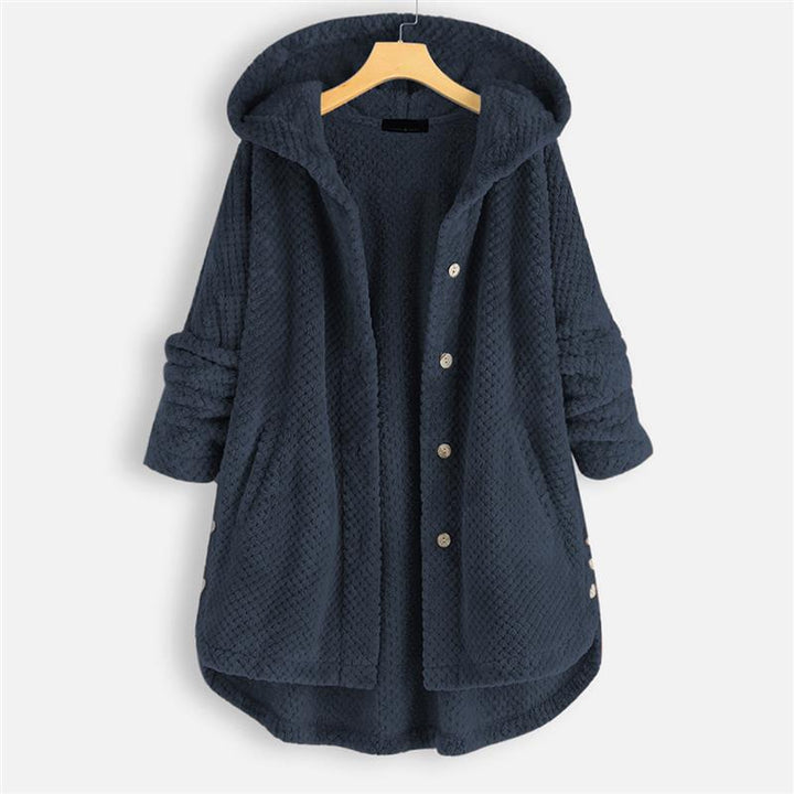 SYLONDRA – WINTER HOODED DOUBLE-FACED FLEECE COAT