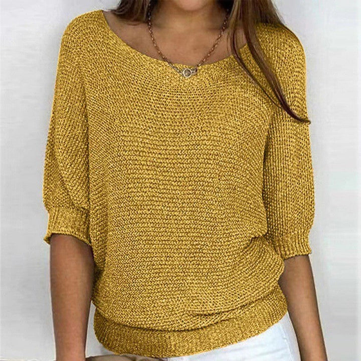 Relaxed Ribbed Knit Lounge Top