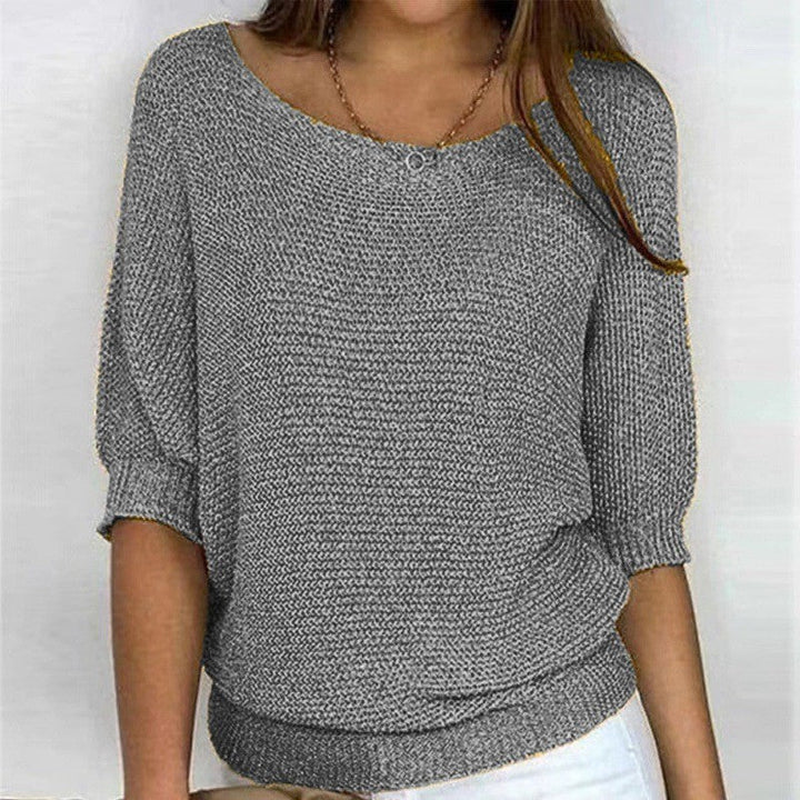 Relaxed Ribbed Knit Lounge Top