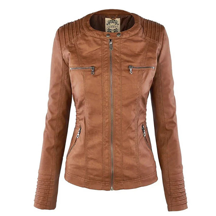 CELYRA – WATERPROOF FAUX LEATHER JACKET