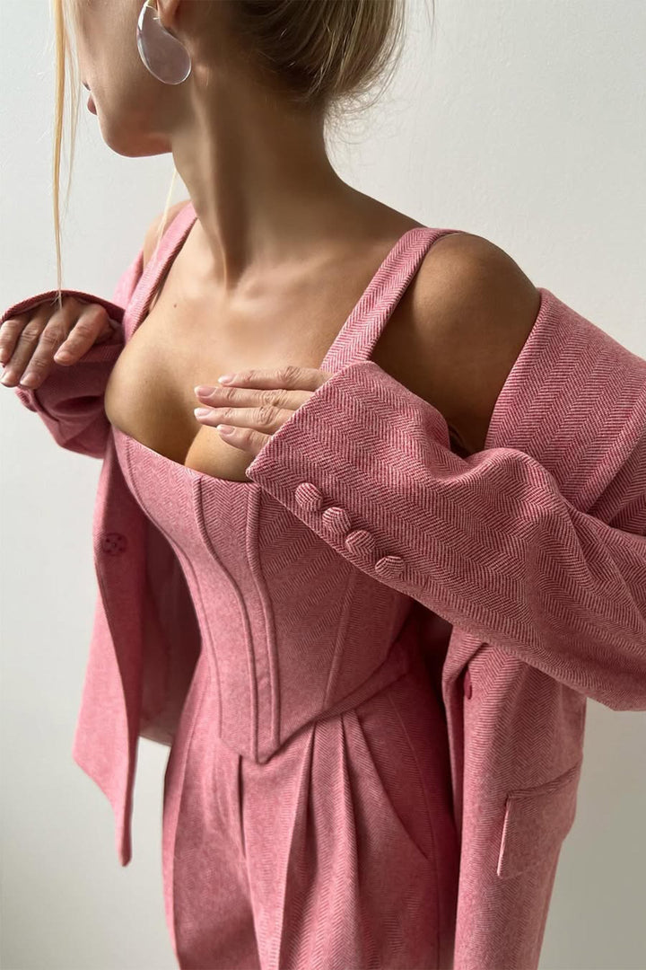 Grace - Three-Piece Set with Double-Breasted Blazer