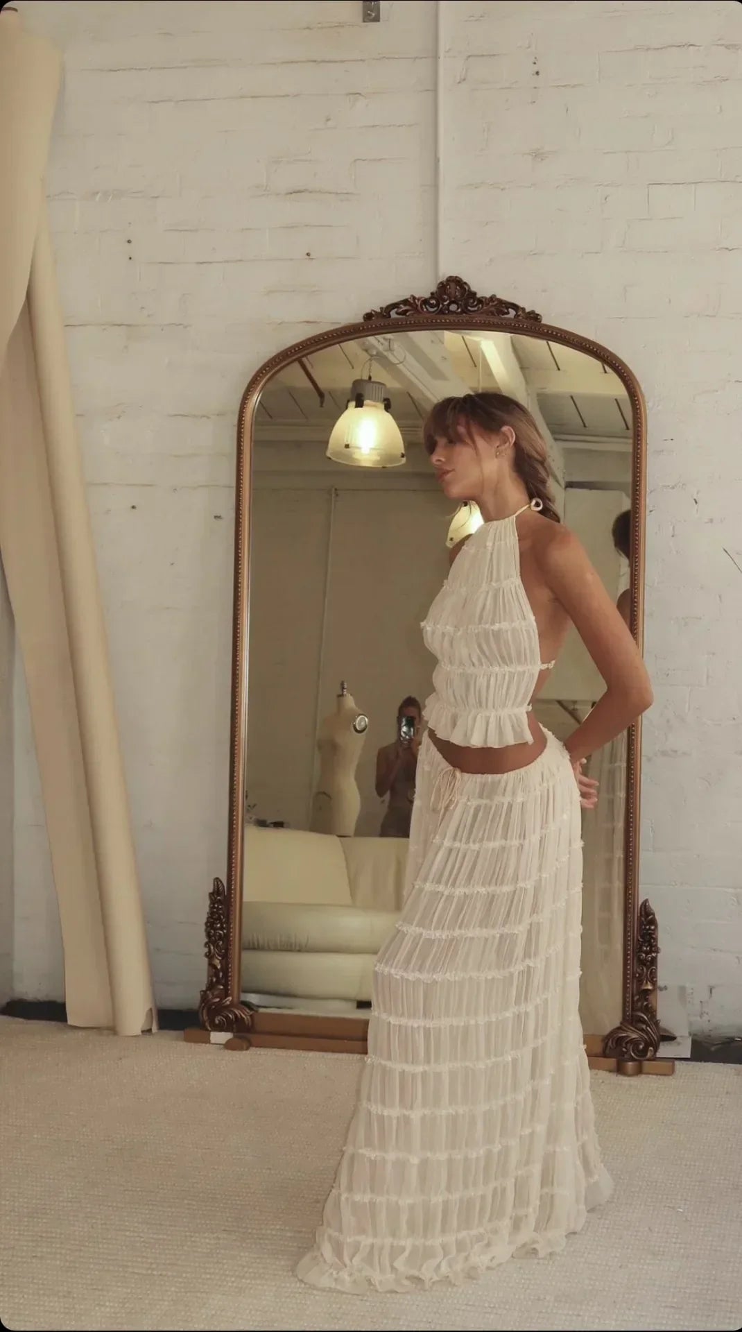 Kim - Pleated Two-Piece Set