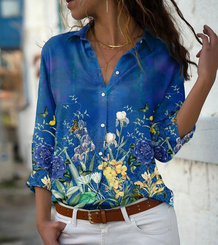 MAELYS – CASUAL PRINTED BLOUSE