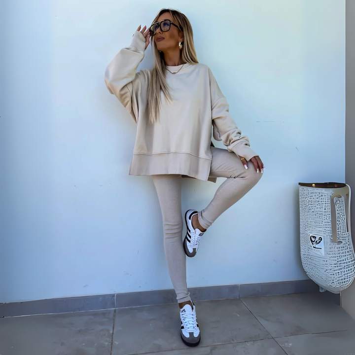 ELVYNESSA – CASUAL LONG SLEEVE SWEATSHIRT AND PANTS SET