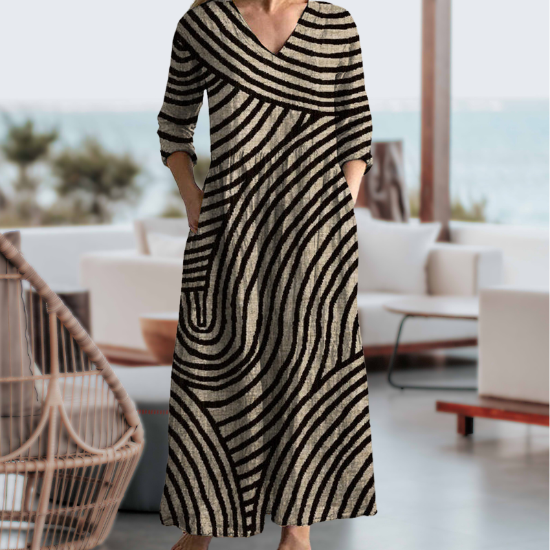 EVERA – VINTAGE STRIPED DRESS