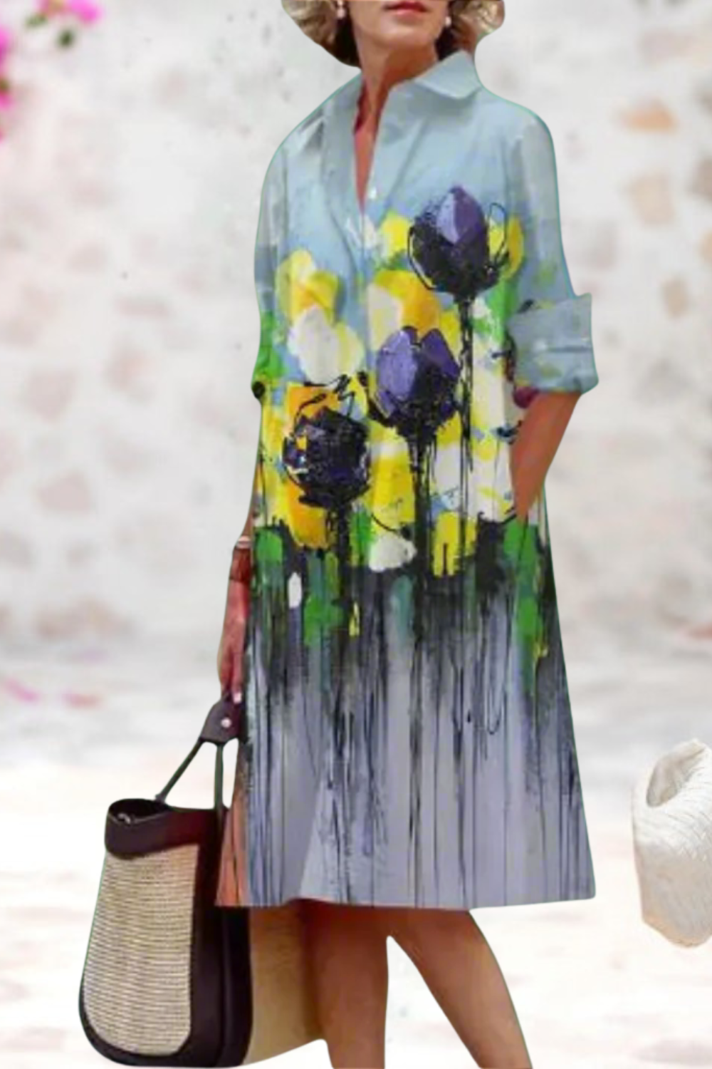 Yvette - Elegant Premium Midi Dress for Any Occasion