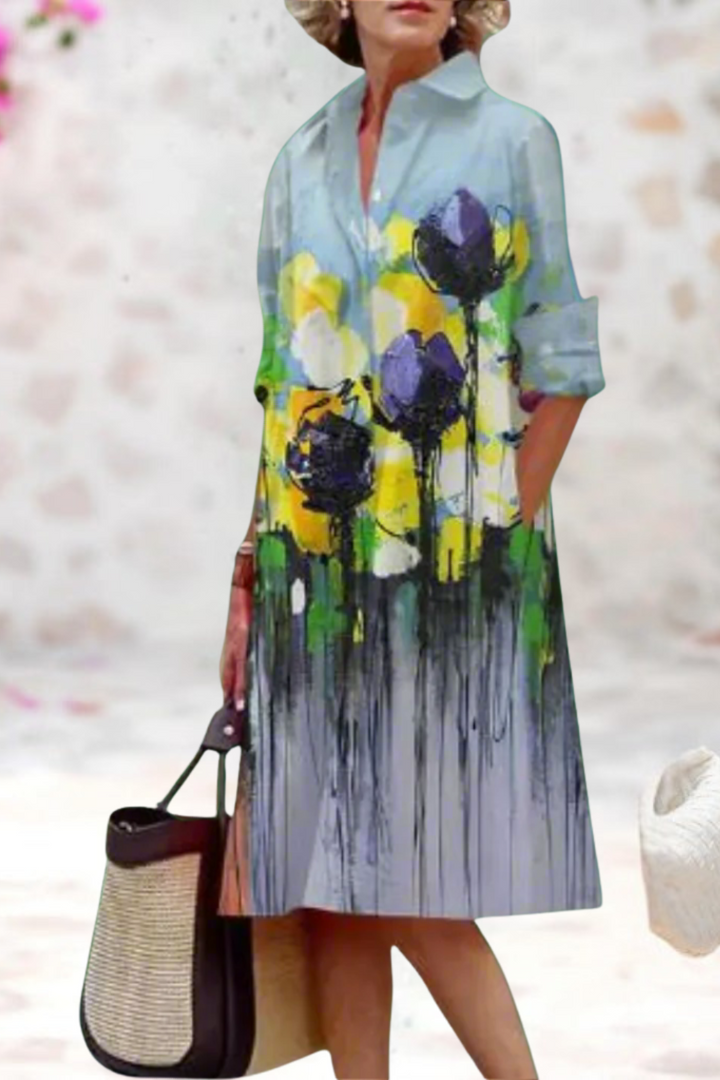 Yvette - Elegant Premium Midi Dress for Any Occasion