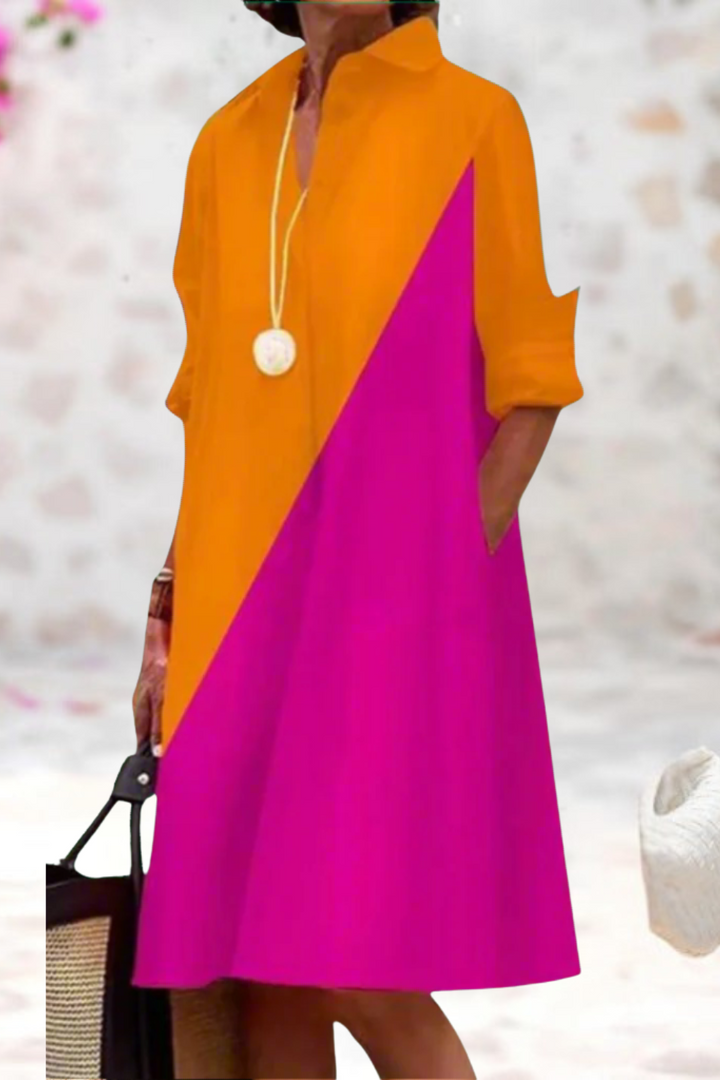 Helene - Elegant Midi Dress for Effortless Sophistication