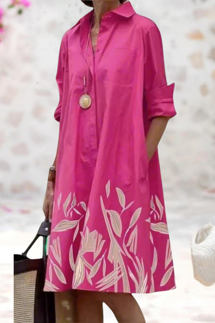 Liane - Luxurious Midi Dress for Effortless Elegance