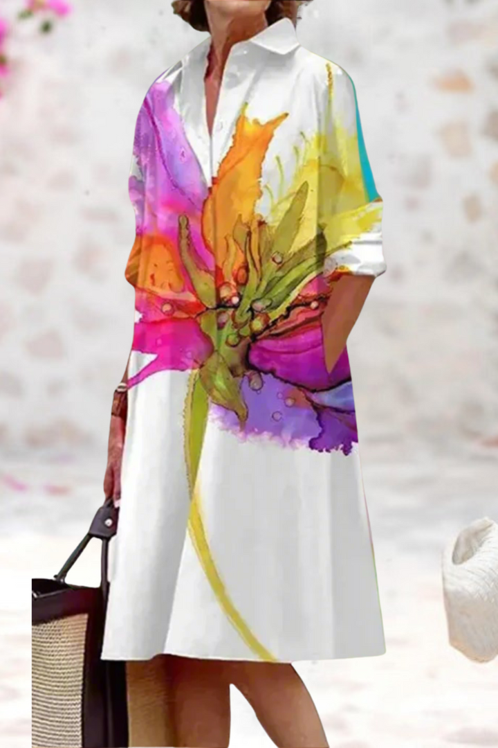 Doris - Luxe Midi Dress for Effortless Summer Comfort