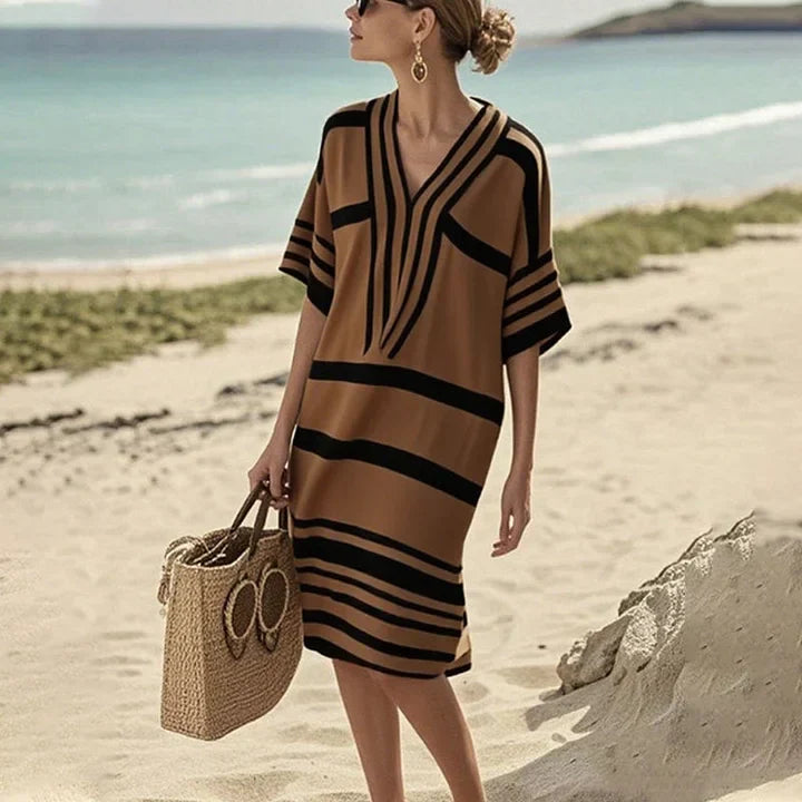 ENRICA – FLOWING STRIPED DRESS
