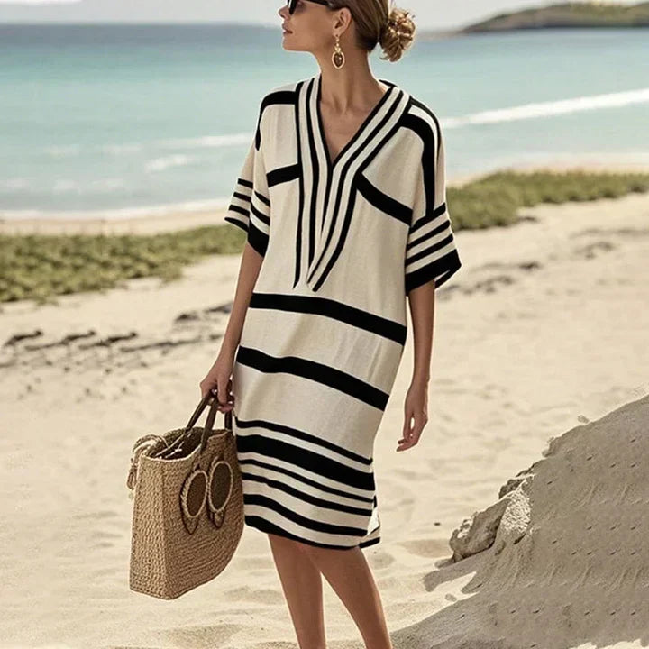 ENRICA – FLOWING STRIPED DRESS