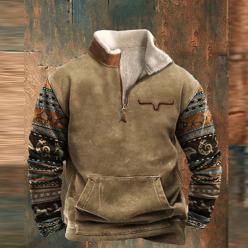 AURALYSYN – GRAPHIC ZIP-UP SWEATSHIRT FOR MEN
